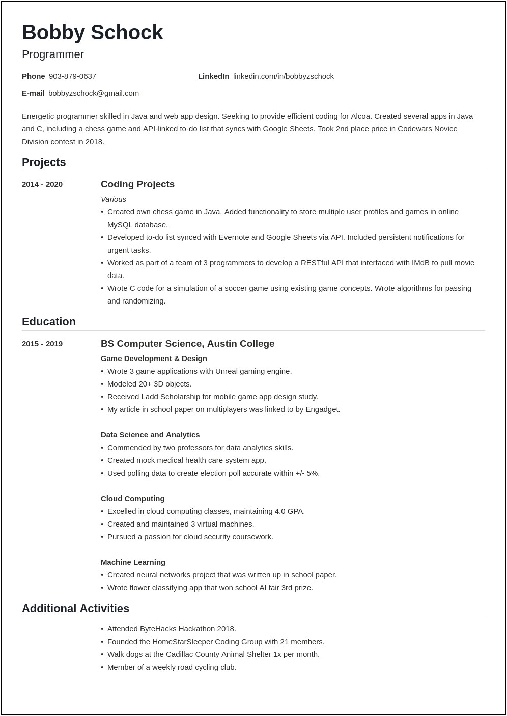 Tips For Writing A Resume Experience