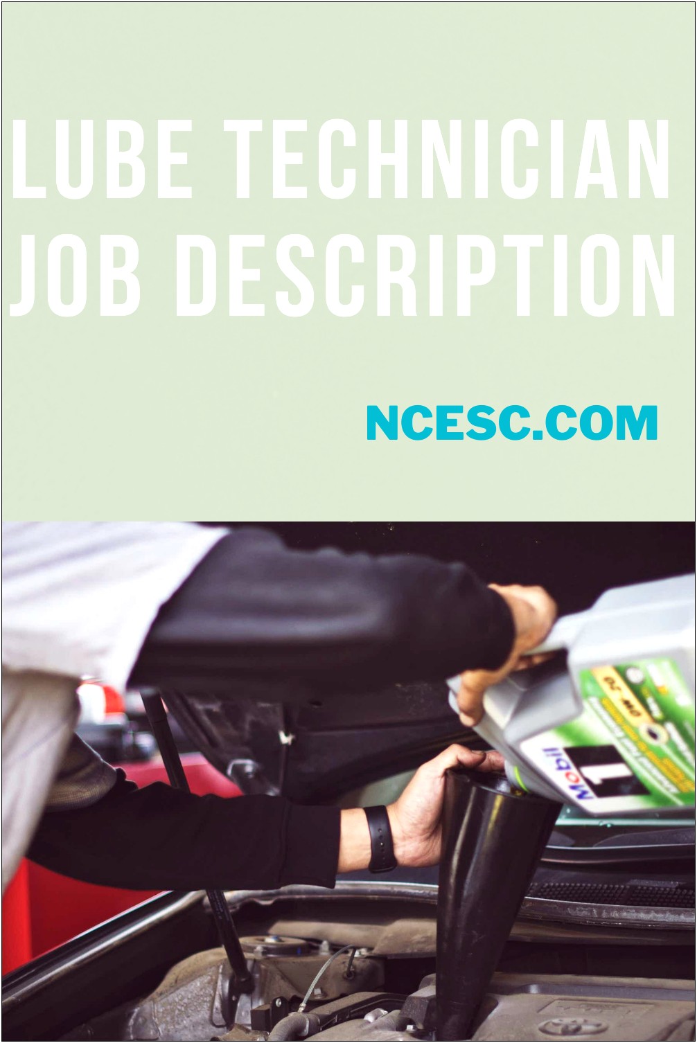 Tire And Lube Technician Job Description For Resume