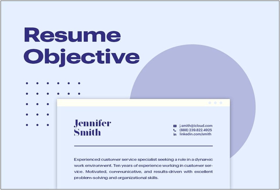 Top Objectives To Put On A Resume