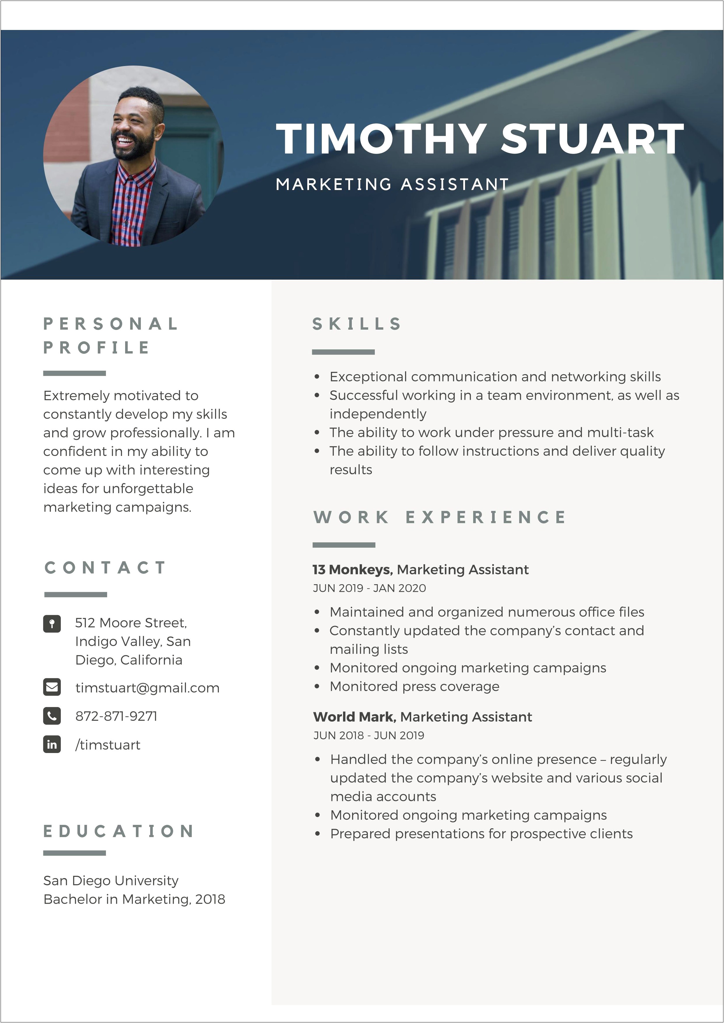 Top Resume Skills In Marketing 2019