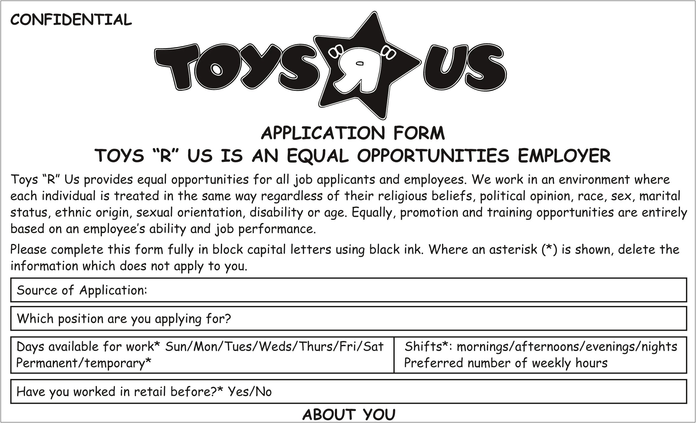 Toys R Us Sales Associate In Resume Sample