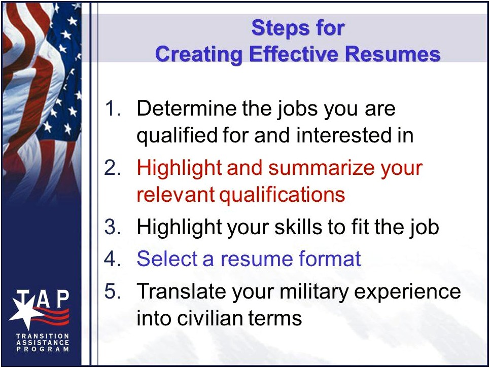 Translating Military Experience Into Civilian Resume