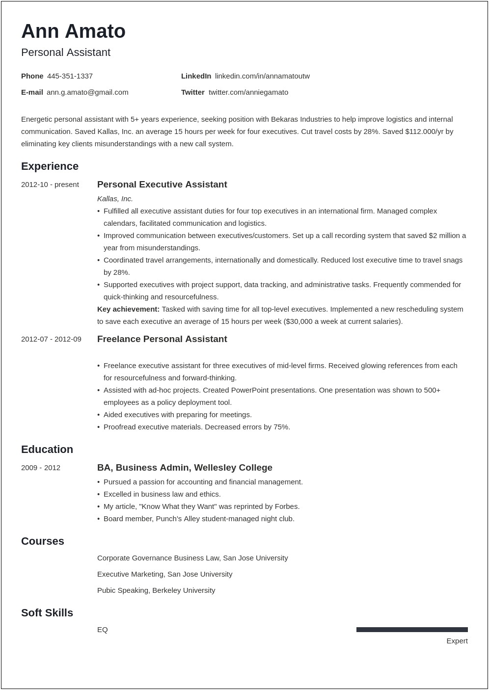 Travel Agency Resume With 20 Yrs Experience