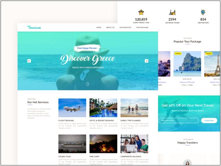 Travel Agency Web Template Free Download