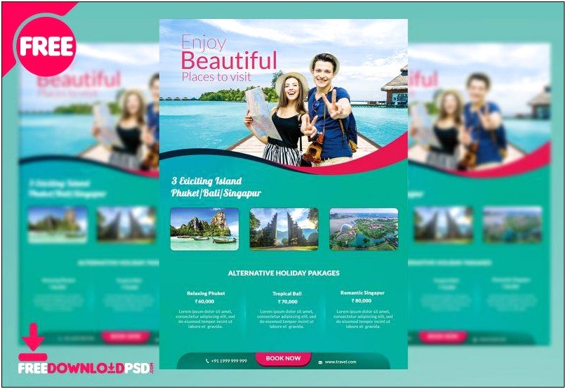 Travel Brochure Design Templates Free Download