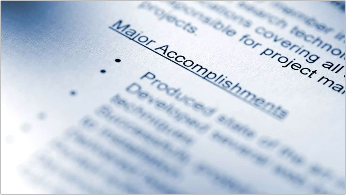 Types Of Achievements To Put On A Resume