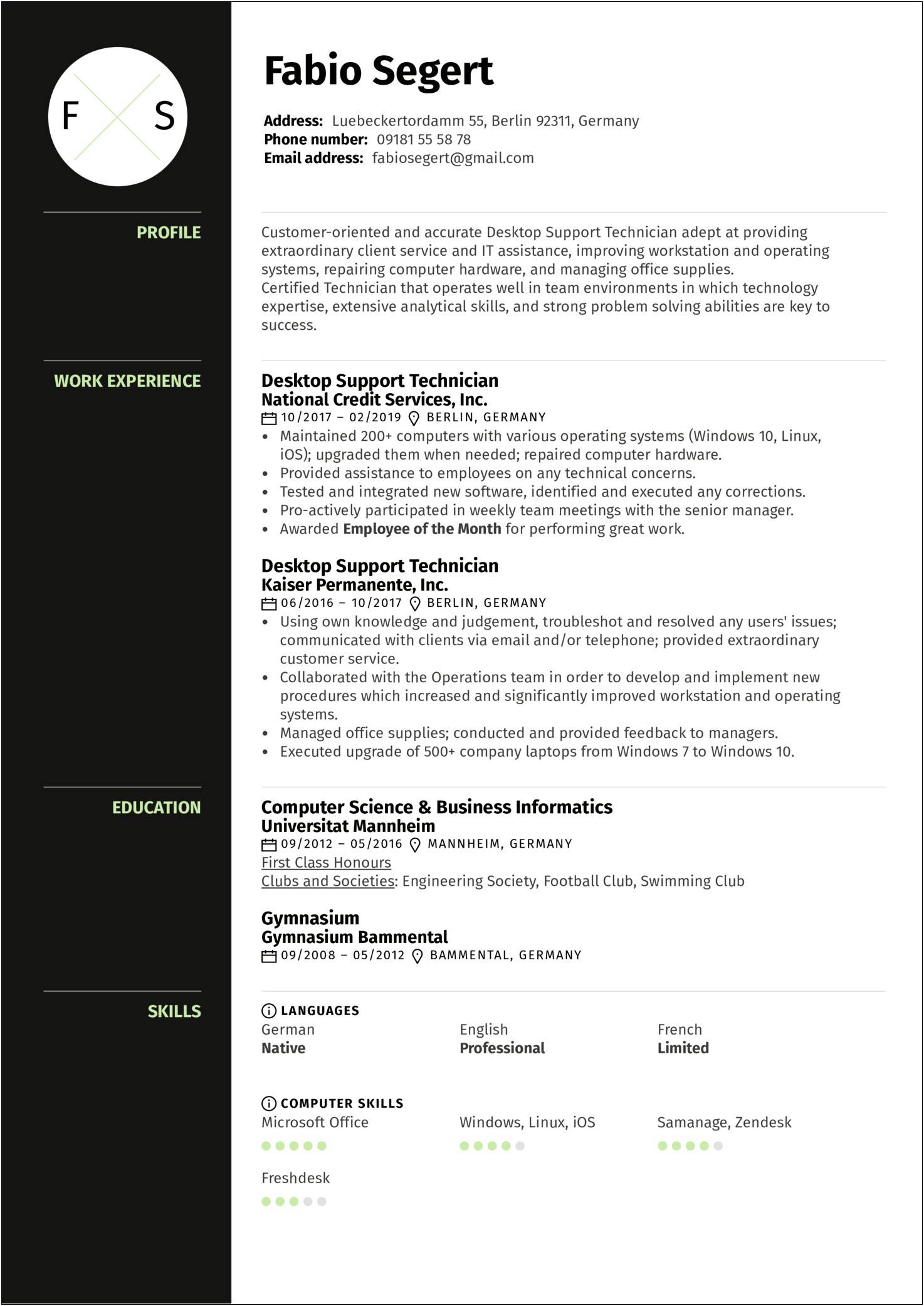 Typical Resume Programs To Use In Skills