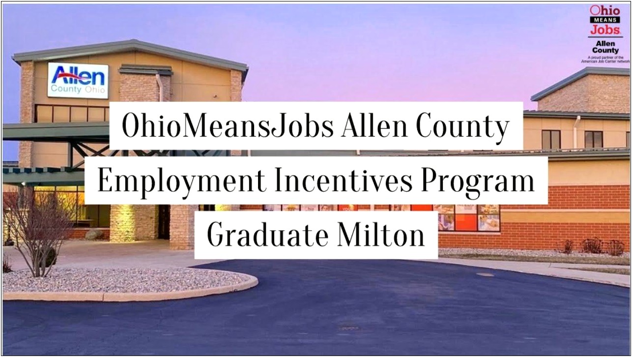 U Tube Update Ohio Means Jobs Resume