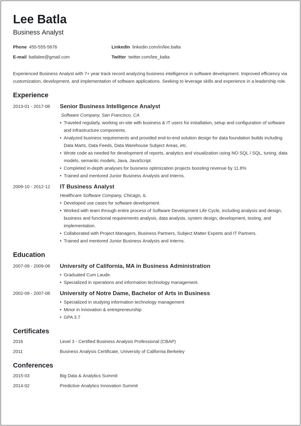 Uc Berkeley Career Center Resume Templates
