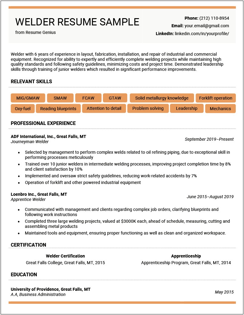 University Of Montana School Of Business Resume Format