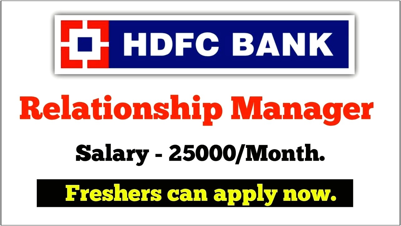 Upload Resume For Job In Hdfc Bank