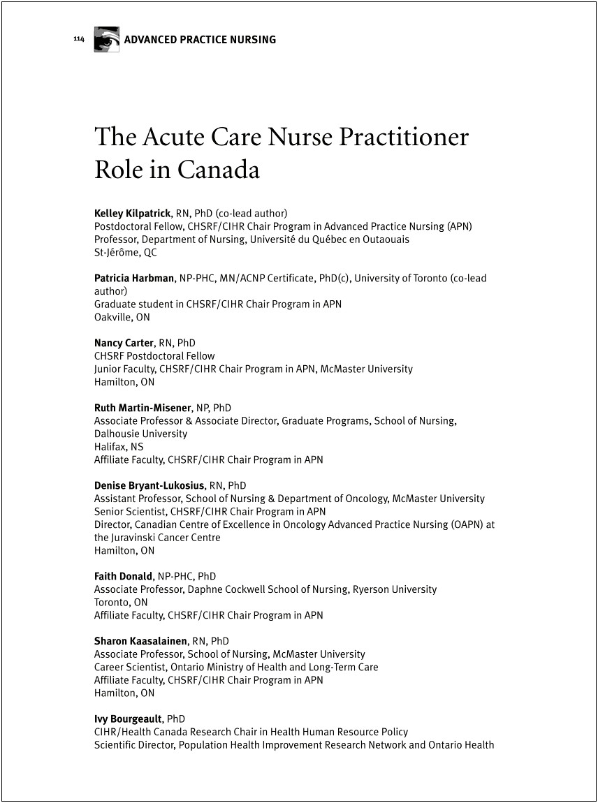 Urgent Care Nurse Practitioner Job Description Resume