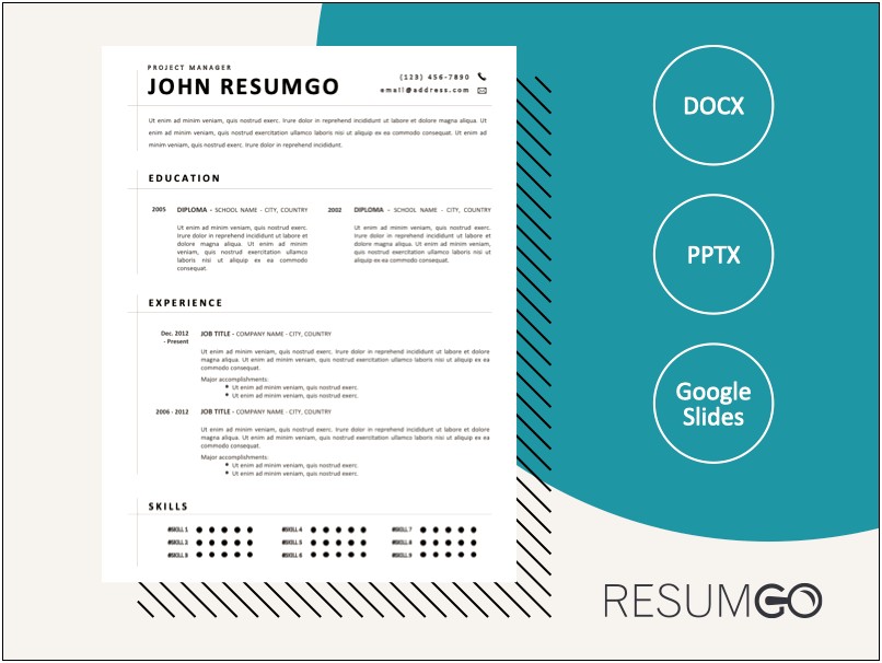 Ut Resume Template For Natural Science