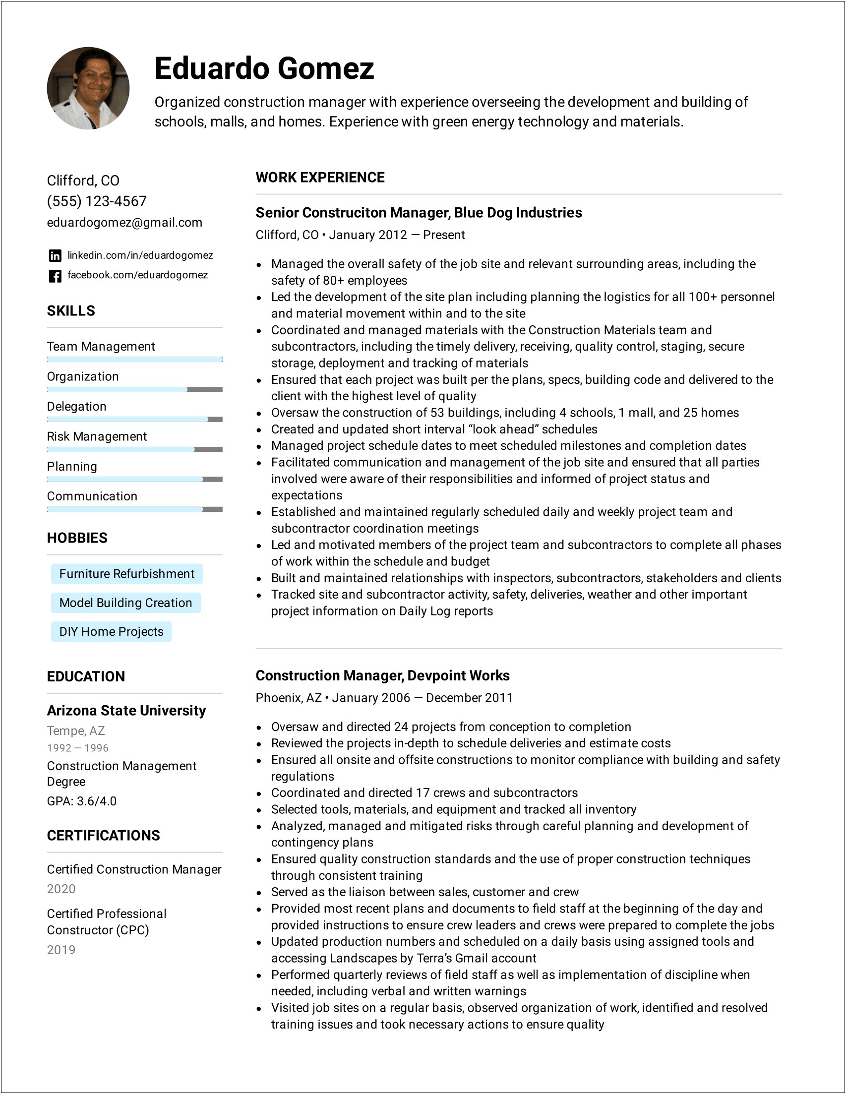 Utility Worker Resume Samples That Are Printable