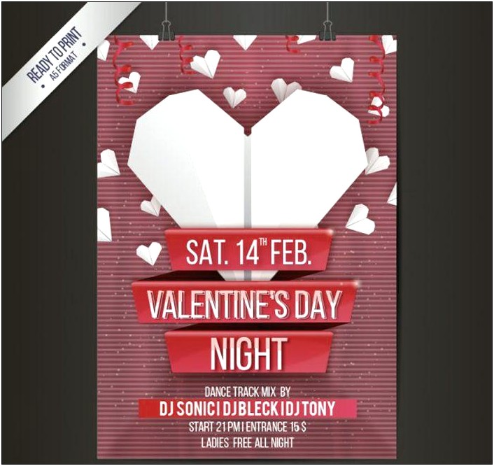 Valentine's Day Poster Templates Free