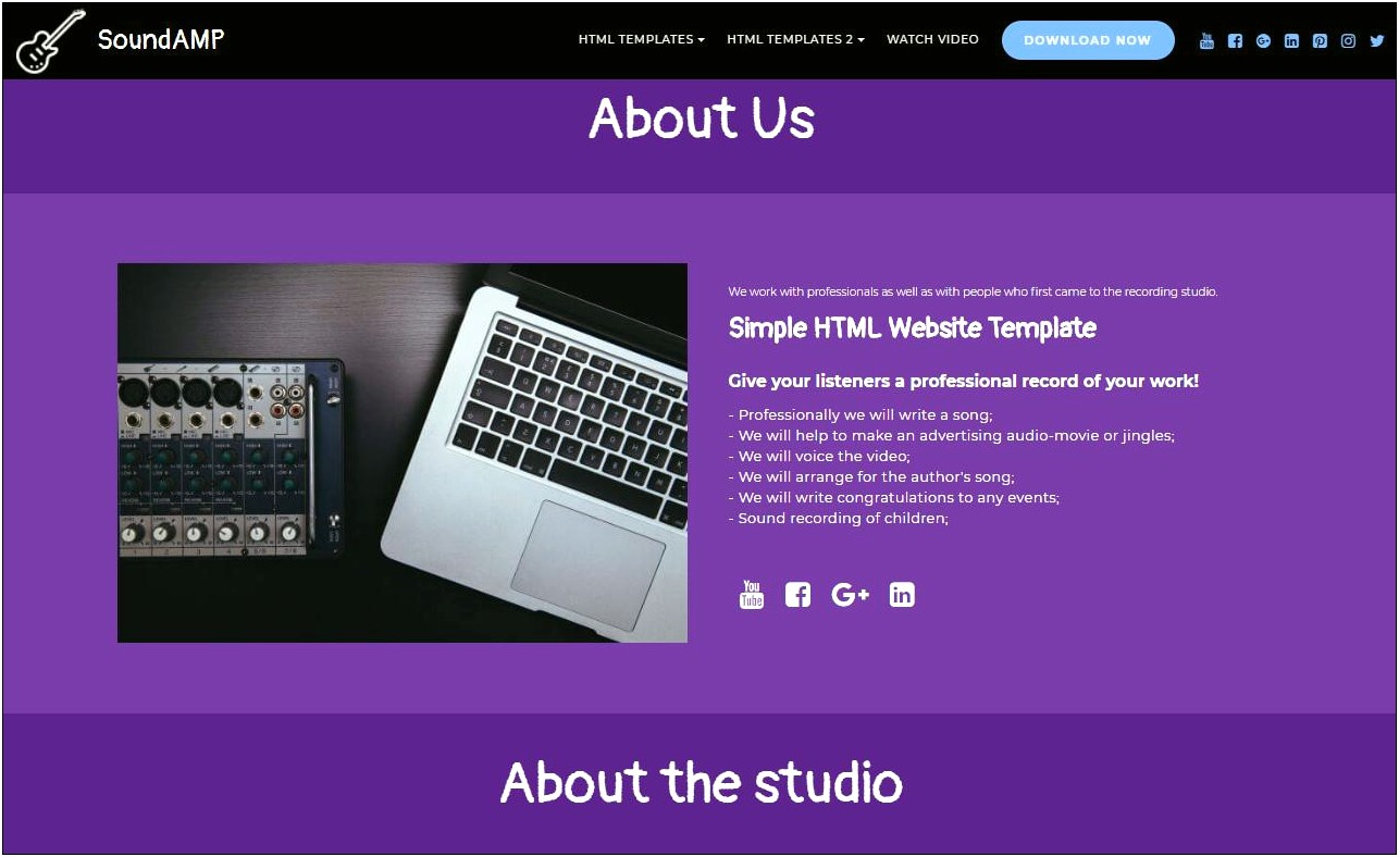 Very Simple Html Templates Free Download