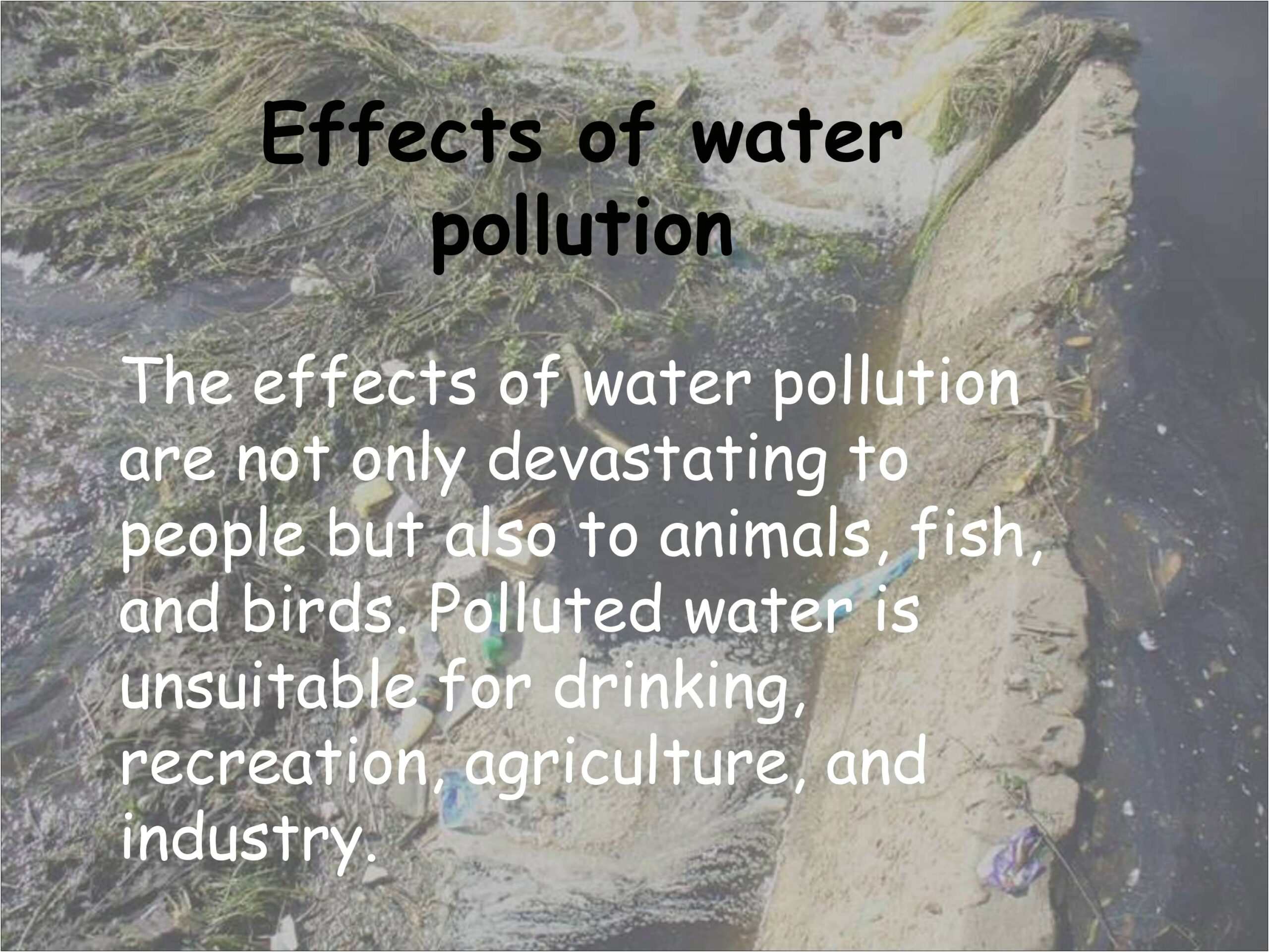 Water Pollution Powerpoint Templates Free Download