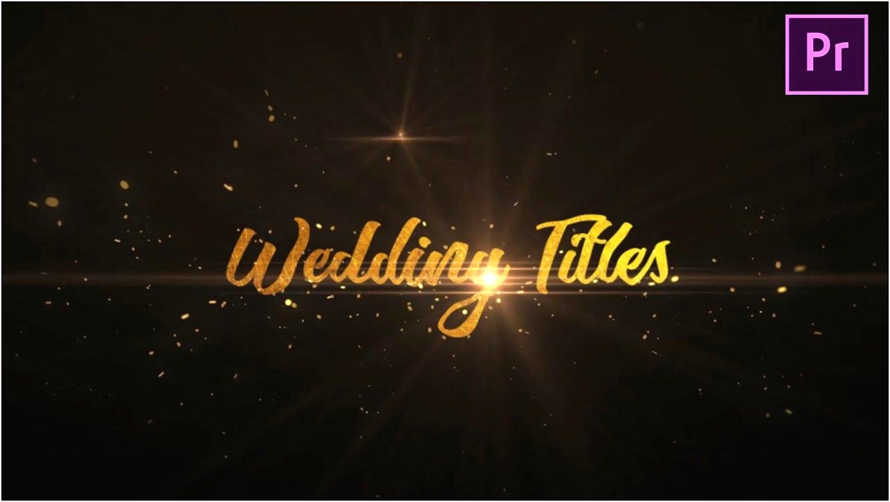 Wedding Intro Template Premiere Pro Free