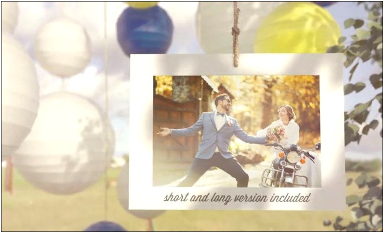Wedding Slideshow After Effects Template Free