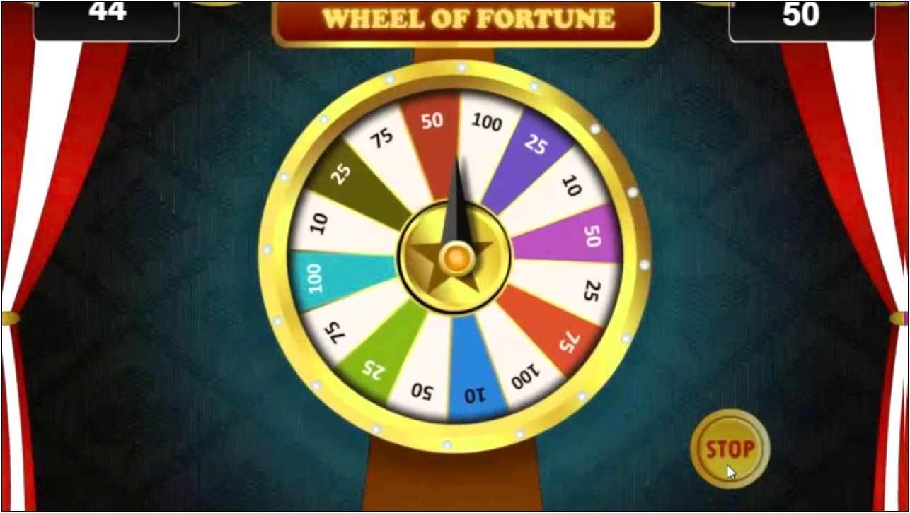 Wheel Of Fortune Game Template Free
