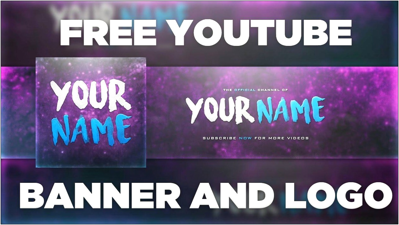 Youtube Banner Psd Template Free Download