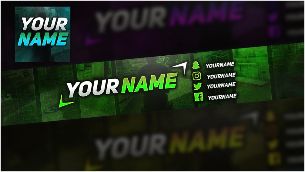 Youtube Banner Template Gaming Free Download