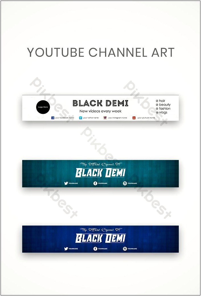 Youtube Banner Template Psd Free Download