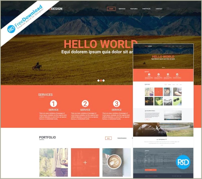 Business Web Templates Psd Free Download