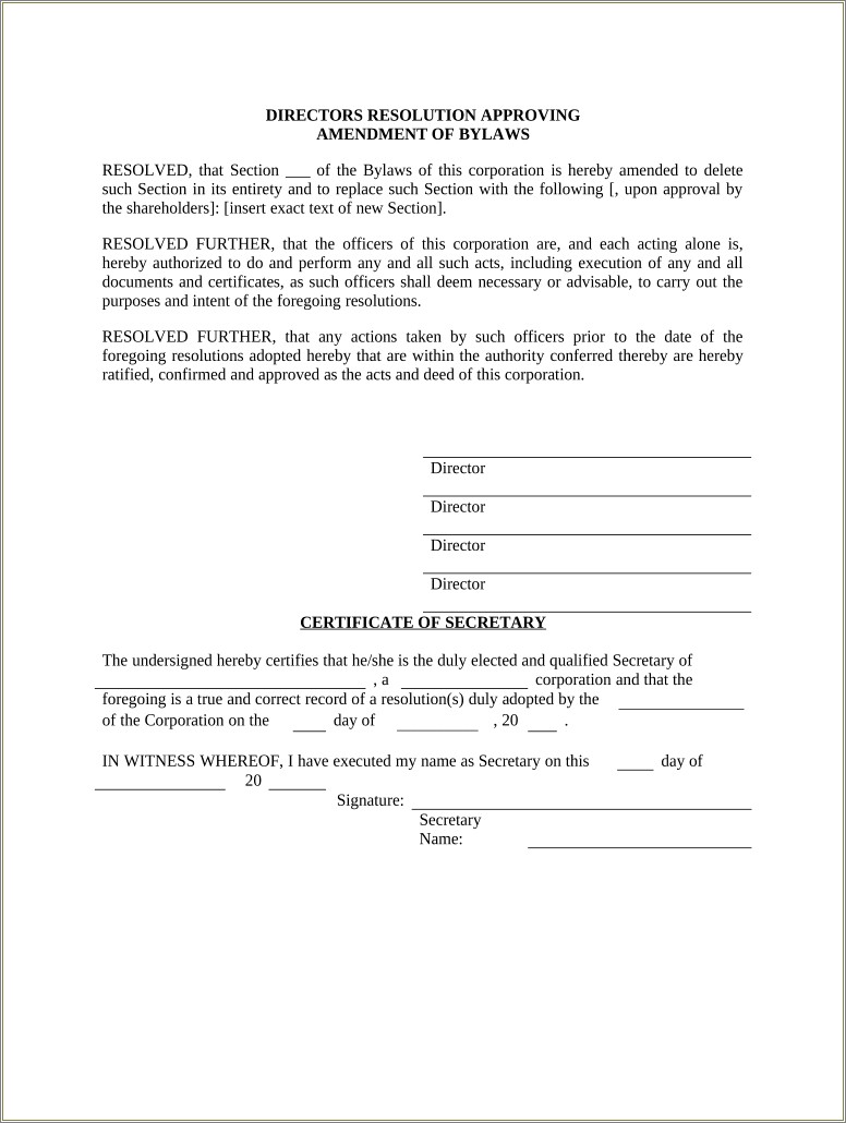 Bylaws Nonprofit With Shareholders Template Free