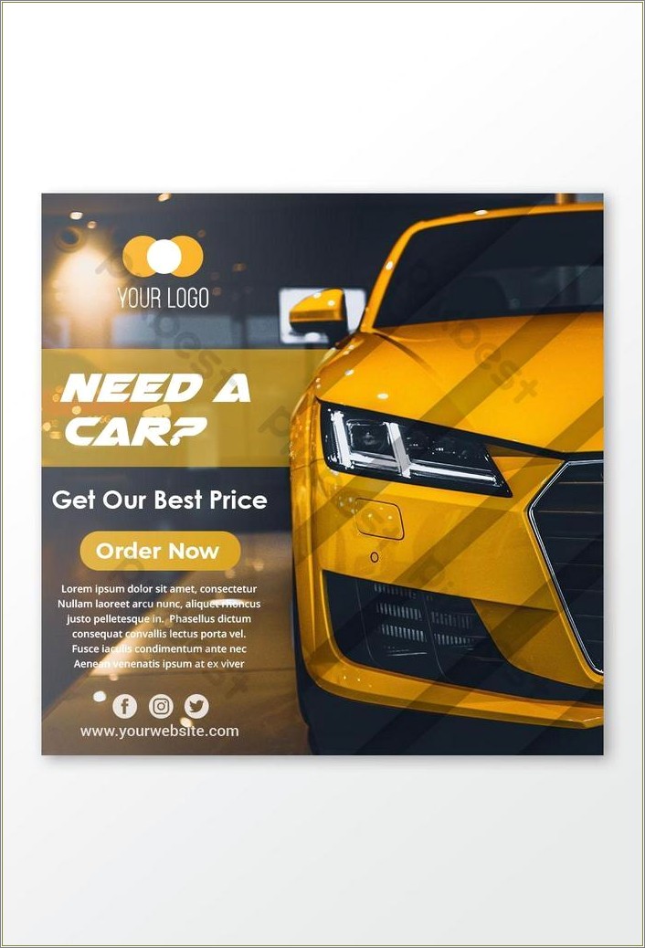 Car For Sale Template Free Photoshop
