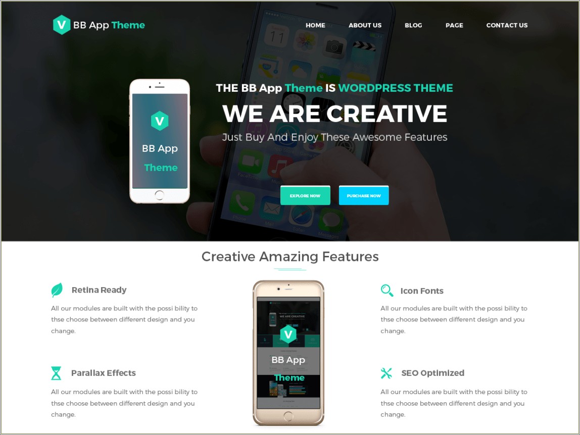Cell Phone Template WordPress Free Download