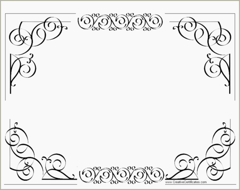 Certificate Border Templates For Word Free