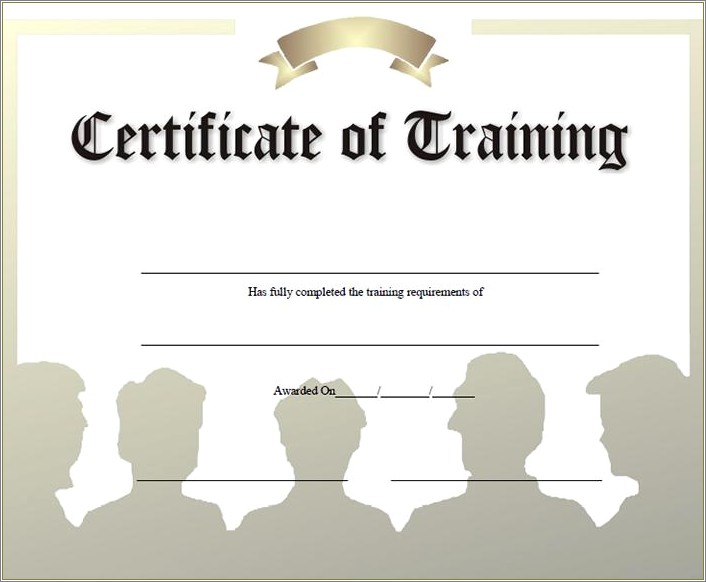 Certificate Of Completion Template Download Free