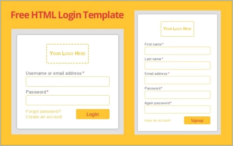 Change Password Template Bootstrap Free Download