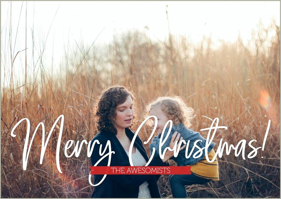 Christmas Card Template For Photographers Free