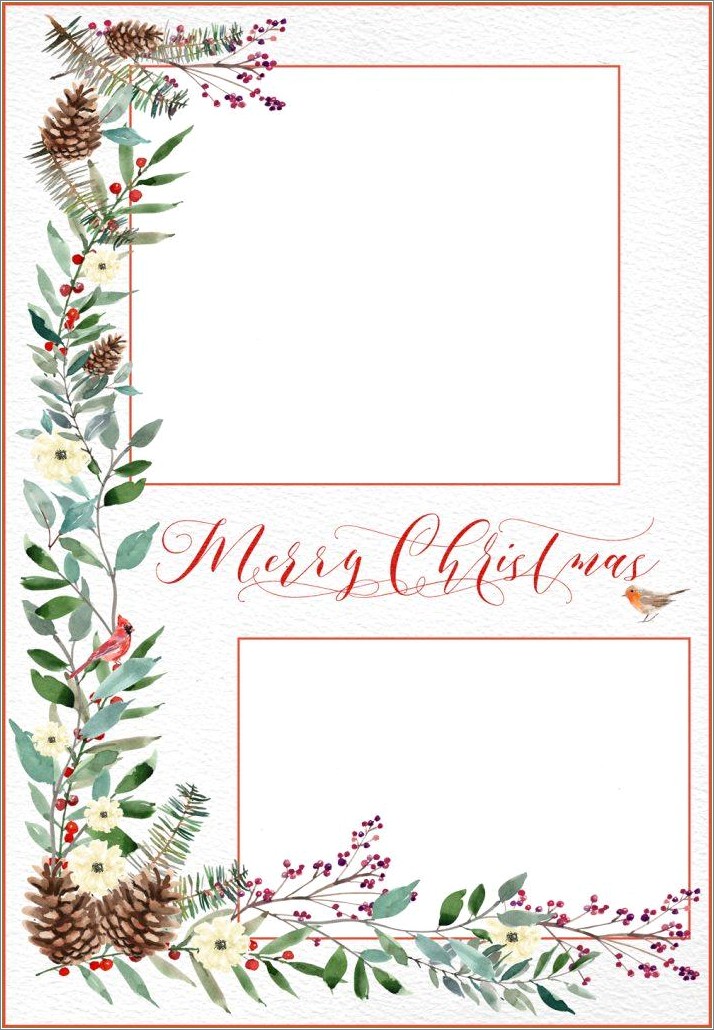 Christmas Card Templates For Photos Free