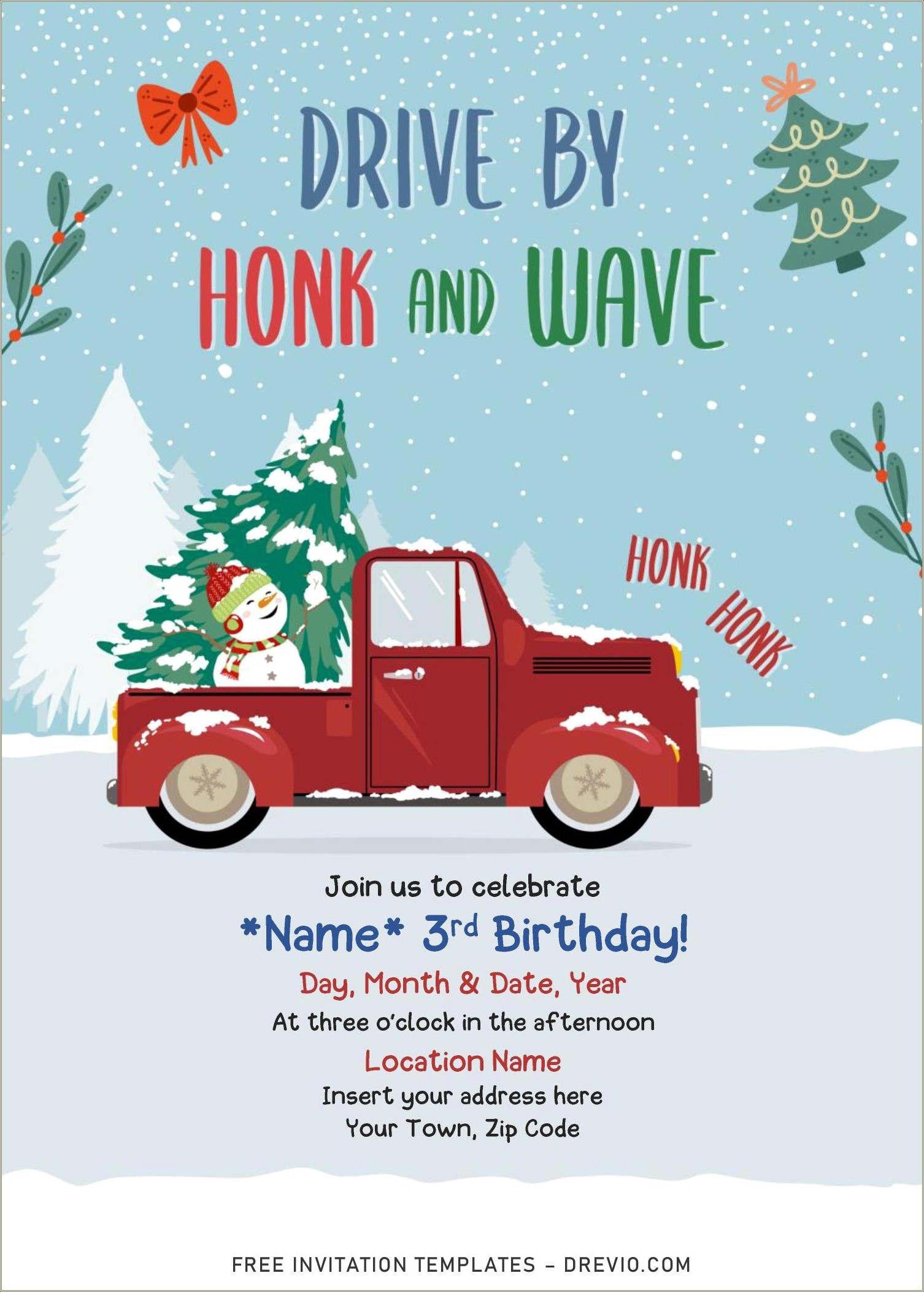 Christmas Invitation Templates Free For Word