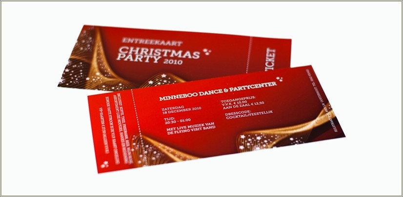 Christmas Party Tickets Psd Templates Free