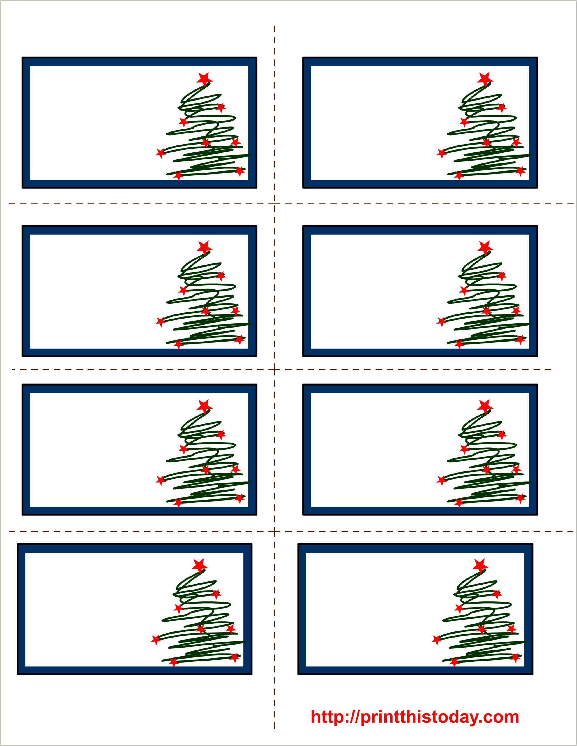Christmas Price Tag Templates Free Download