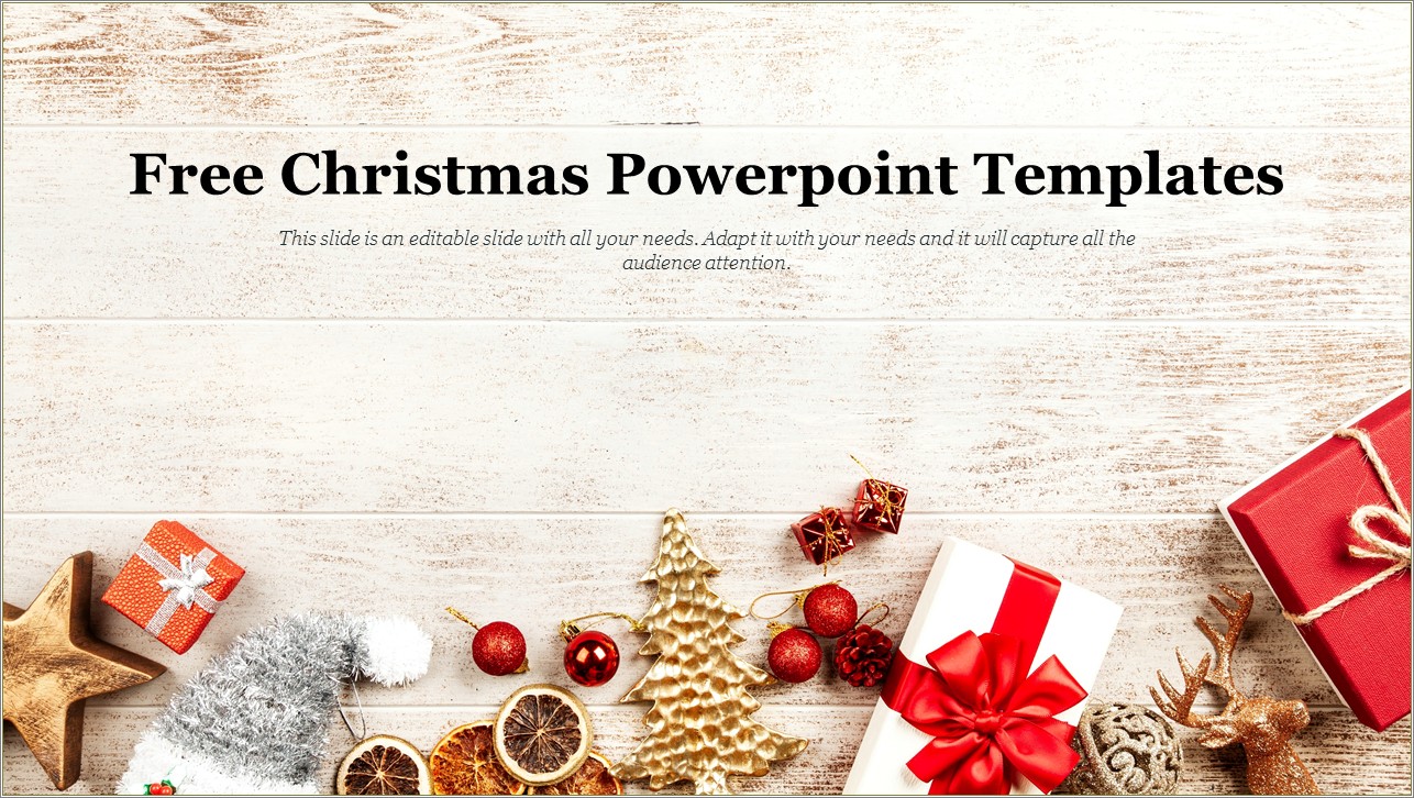 Christmas Theme Power Point Templates Free