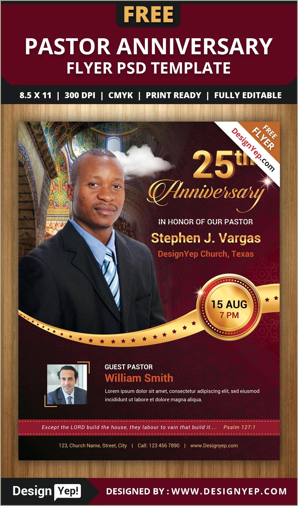 Church Anniversary Psd Templates Free Download