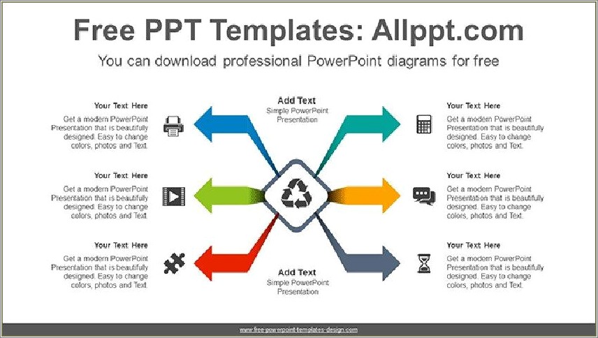 Circular Arrow Powerpoint Template Free Download