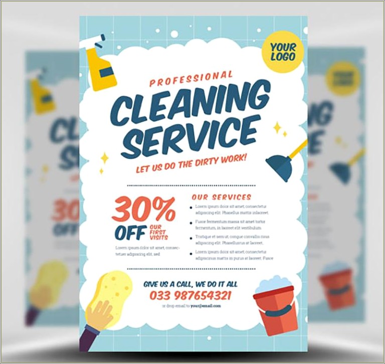 Cleaning Service Flyer Template Free Download