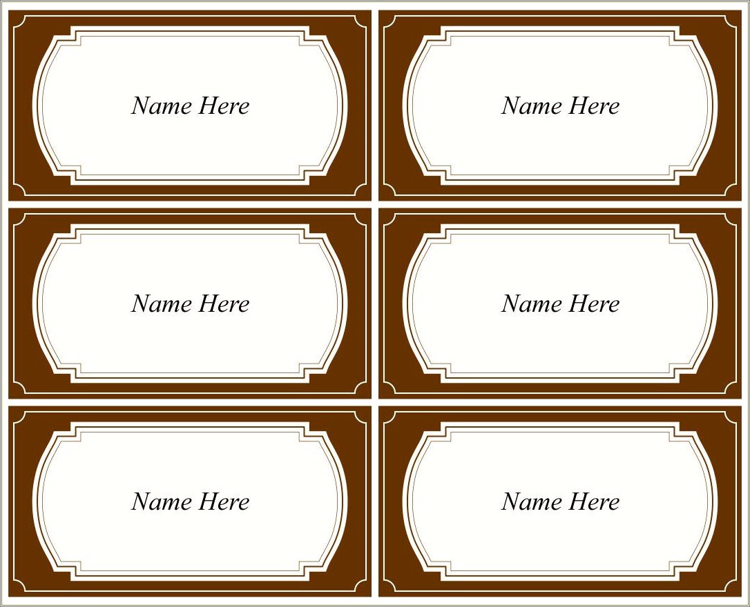Colored Name Tags Templates Free Download
