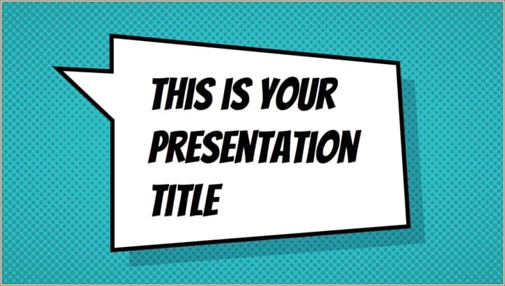 Comic Book Powerpoint Template Download Free