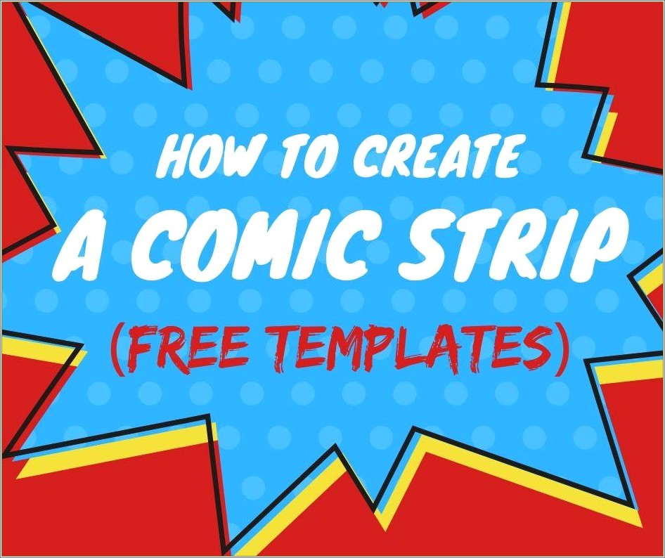 Comic Strip Template Free Printable Elementary