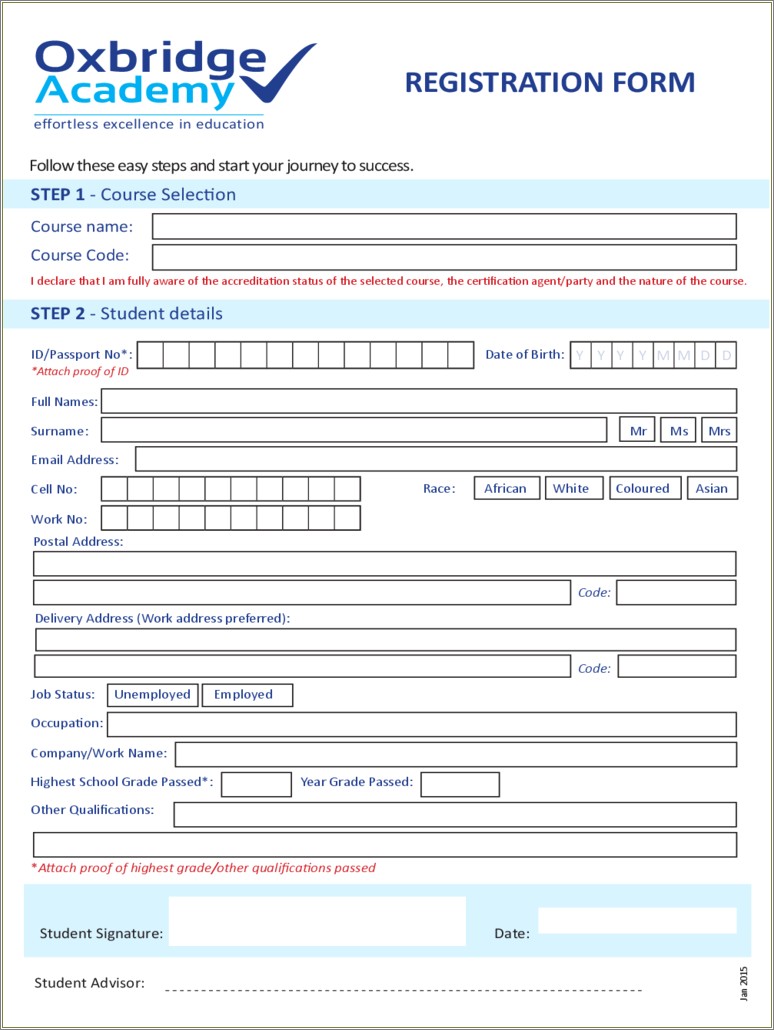 Conference Registration Form Template Word Free