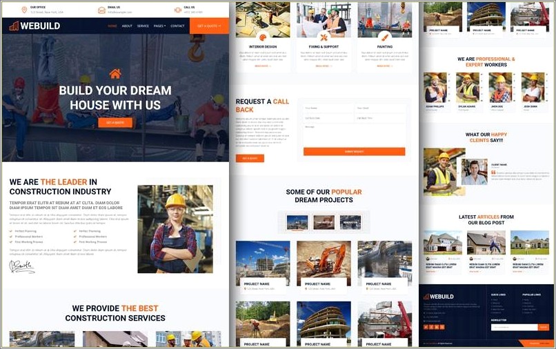 Construction Company Html Template Free Download