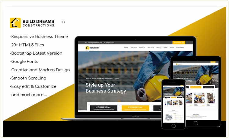 Construction Company Html5 Template Free Download