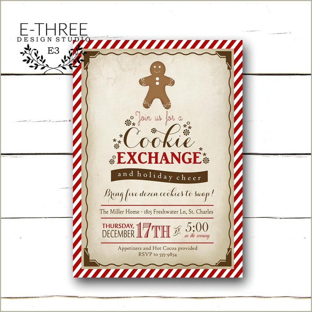 Cookies And Cocoa Invitation Free Template